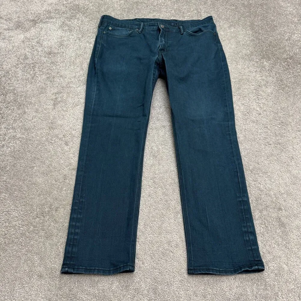 Levi’s 541 Athletic Fit Denim Jeans Men W38 L30 Blue Dark Wash Stretch Straight